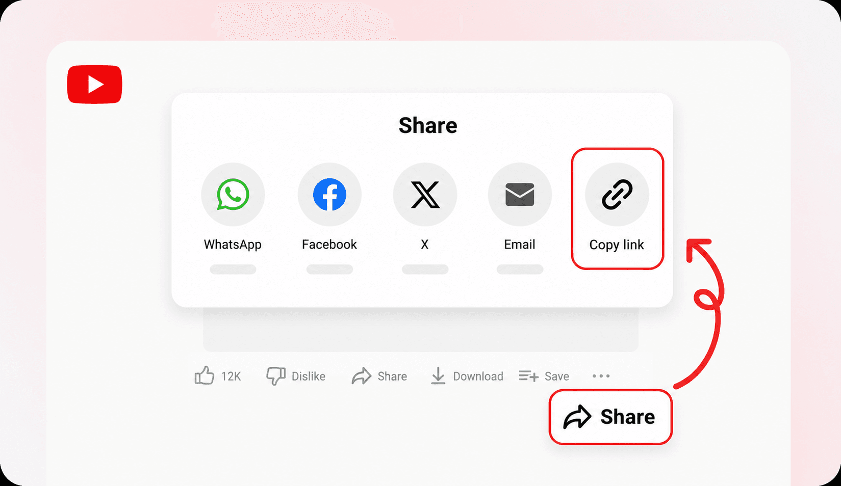 YouTube: Copy Video URL